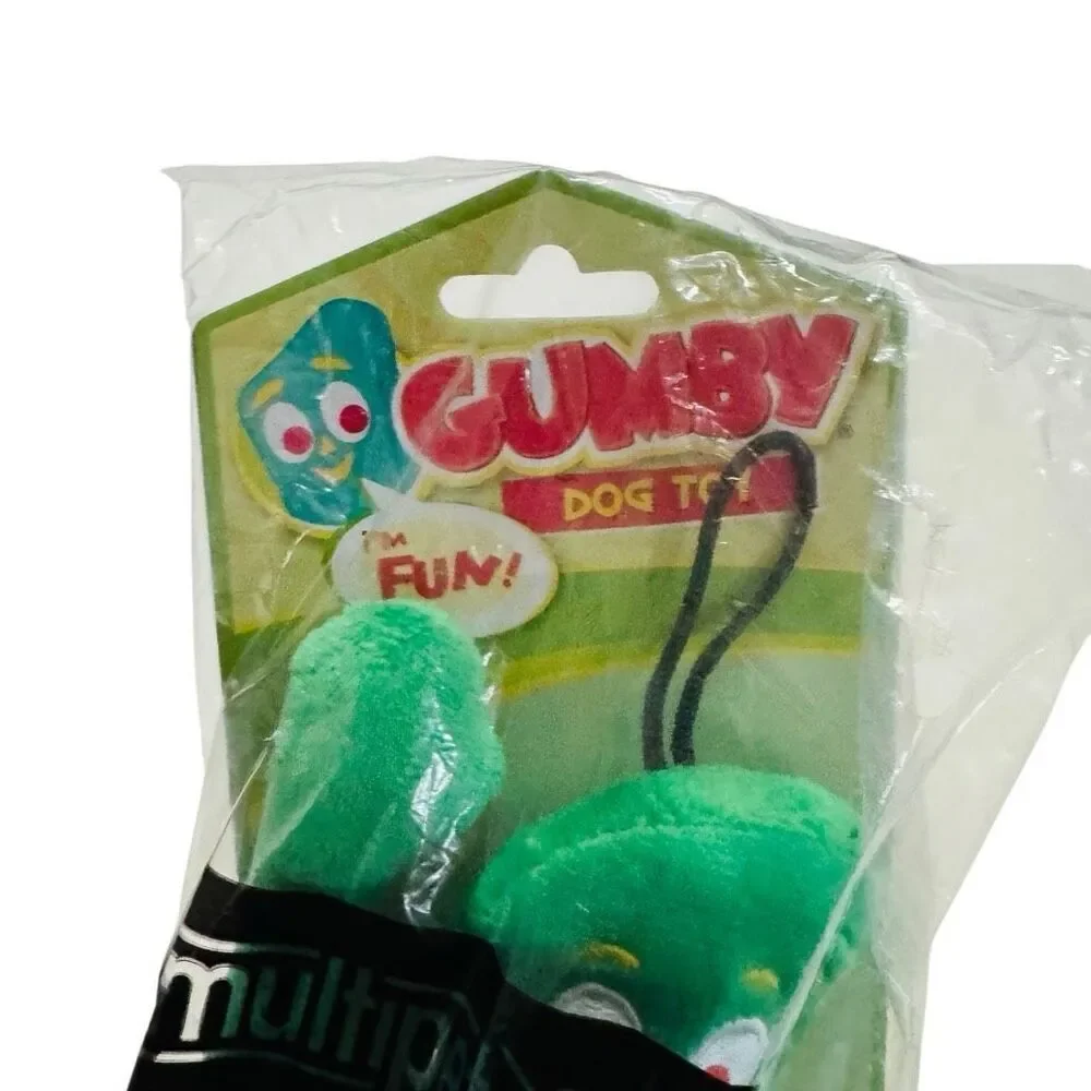 Multipet Plush Stuffed  Squeaky “Gumby” 9 Inch Dog Toy **Brand New**